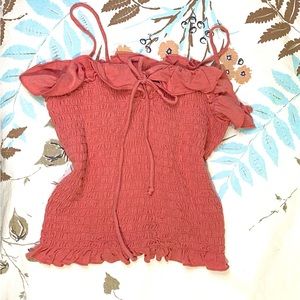 *3 for $15* American Eagle Ruffled Tank ♥️